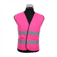 High visibility safety vest pink reflective safety mesh vest